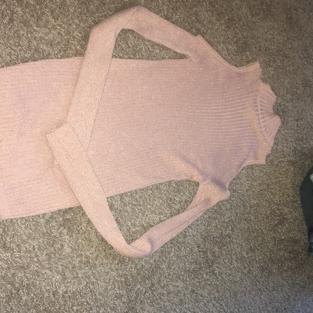 Pink Turtle Neck Top